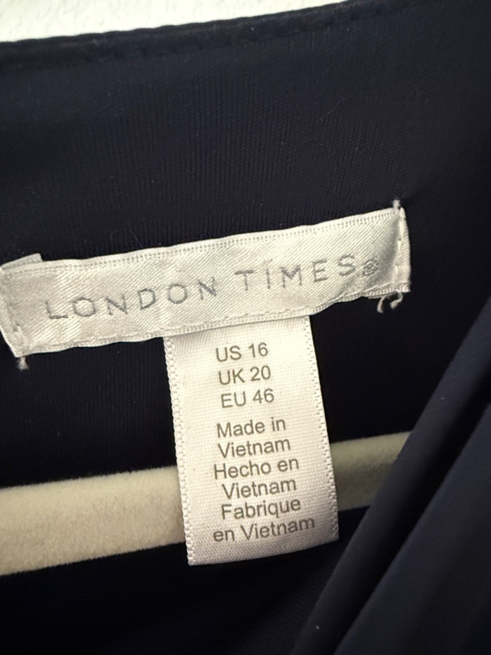 London Times Draped Front Sheath Dress - Picture 9 of 10
